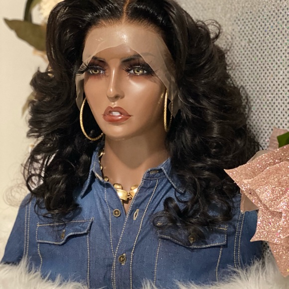 🍁New 20” Jelani 13X4 HD Transparent Lace Frontal 💯Brazilian Human Hair Wig🍁 - Picture 3 of 12